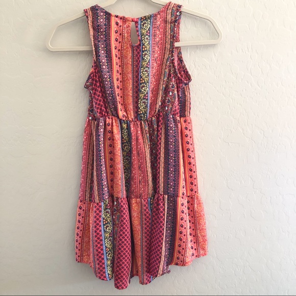 ❌SOLD❌ZOEY GIRL Boho Dress Patchwork Peasant - Picture 5 of 5